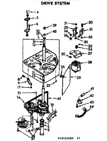 Drive System parts for Kenmore Washer 110.72422100 (11072422100, 110 72422100) from AppliancePartsPros.com
