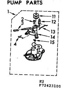 Pump Parts parts for Kenmore Washer 110.72423400 (11072423400, 110 72423400) from AppliancePartsPros.com