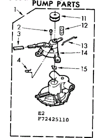 Pump Parts parts for Kenmore Washer 110.72425310 (11072425310, 110 72425310) from AppliancePartsPros.com