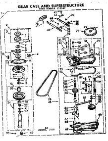 Gearcase / Transmission parts for Kenmore Washer 110.72425320 (11072425320, 110 72425320) from AppliancePartsPros.com
