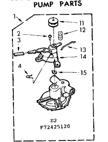 Pump Parts parts for Kenmore Washer 110.72425320 (11072425320, 110 72425320) from AppliancePartsPros.com