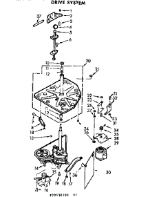 Drive System parts for Kenmore Washer 110.72430200 (11072430200, 110 72430200) from AppliancePartsPros.com