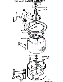 Tub And Basket Assembly parts for Kenmore Washer 110.72431200 (11072431200, 110 72431200) from AppliancePartsPros.com