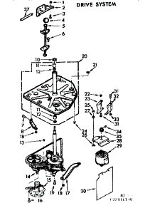 Drive System parts for Kenmore Washer 110.72431200 (11072431200, 110 72431200) from AppliancePartsPros.com