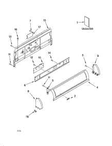 Console Panel Parts parts for Kenmore Dryer 110.74082202 (11074082202, 110 74082202) from AppliancePartsPros.com