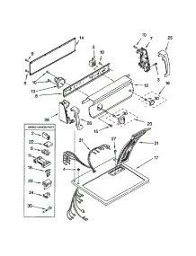 Top And Console parts for Kenmore Dryer 110.74112200 (11074112200, 110 74112200) from AppliancePartsPros.com