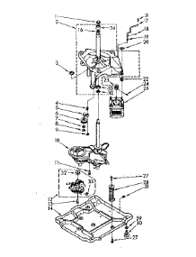 Drive System parts for Kenmore Washer 110.74410100 (11074410100, 110 74410100) from AppliancePartsPros.com