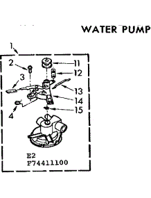 Water Pump parts for Kenmore Washer 110.74411600 (11074411600, 110 74411600) from AppliancePartsPros.com