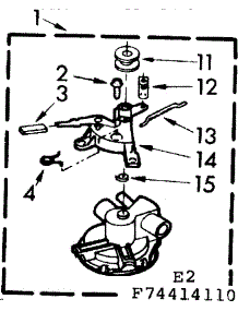 Water Pump parts for Kenmore Washer 110.74414110 (11074414110, 110 74414110) from AppliancePartsPros.com