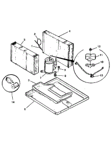 Compressor parts for Kenmore Air Conditioner 253.9710820 (2539710820, 253 9710820) from AppliancePartsPros.com