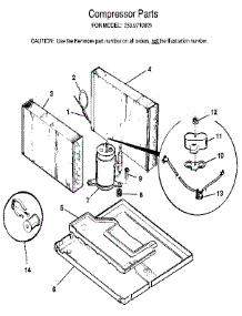 Compressor parts for Kenmore Heat Pump System 253.9710821 (2539710821, 253 9710821) from AppliancePartsPros.com
