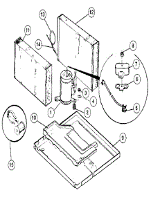 Compressor parts for Kenmore Air Conditioner 253.9721040 (2539721040, 253 9721040) from AppliancePartsPros.com