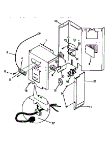 Control Panel parts for Kenmore Air Conditioner 253.9721041 (2539721041, 253 9721041) from AppliancePartsPros.com