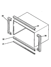 Window Mounting parts for Kenmore Air Conditioner 253.9721041 (2539721041, 253 9721041) from AppliancePartsPros.com