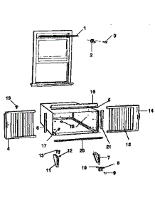 Window Mounting Parts parts for Kenmore Air Conditioner 253.9741590 (2539741590, 253 9741590) from AppliancePartsPros.com