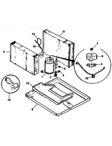 Compressor Parts parts for Kenmore Air Conditioner 253.9741590 (2539741590, 253 9741590) from AppliancePartsPros.com