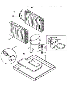 Compressor Parts parts for Kenmore Air Conditioner 253.9742590 (2539742590, 253 9742590) from AppliancePartsPros.com