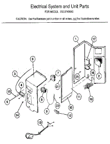 Unit Parts parts for Kenmore Air Conditioner 253.9743060 (2539743060, 253 9743060) from AppliancePartsPros.com