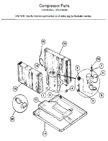 Compressor Parts parts for Kenmore Air Conditioner 253.9743080 (2539743080, 253 9743080) from AppliancePartsPros.com