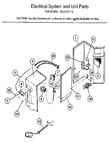 Unit Parts parts for Kenmore Air Conditioner 253.9744110 (2539744110, 253 9744110) from AppliancePartsPros.com