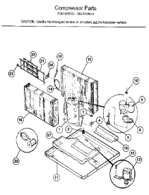Compressor Parts parts for Kenmore Air Conditioner 253.9744110 (2539744110, 253 9744110) from AppliancePartsPros.com