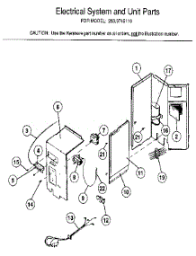 Unit Parts parts for Kenmore Air Conditioner 253.9745110 (2539745110, 253 9745110) from AppliancePartsPros.com