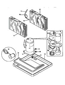 Compressor parts for Kenmore Air Conditioner 253.9750550 (2539750550, 253 9750550) from AppliancePartsPros.com