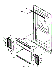 Window Mounting Kit parts for Kenmore Air Conditioner 253.9750550 (2539750550, 253 9750550) from AppliancePartsPros.com
