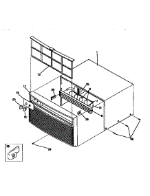 Wrapper parts for Kenmore Air Conditioner 253.9750550 (2539750550, 253 9750550) from AppliancePartsPros.com