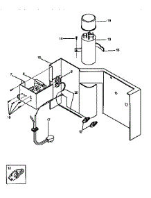 Control Panel parts for Kenmore Air Conditioner 253.9750550 (2539750550, 253 9750550) from AppliancePartsPros.com