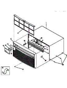 Wrapper parts for Kenmore Air Conditioner 253.9750551 (2539750551, 253 9750551) from AppliancePartsPros.com
