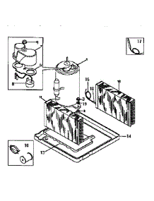 Compressor parts for Kenmore Air Conditioner 253.9750551 (2539750551, 253 9750551) from AppliancePartsPros.com