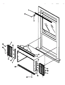 Window Mounting parts for Kenmore Air Conditioner 253.9750551 (2539750551, 253 9750551) from AppliancePartsPros.com