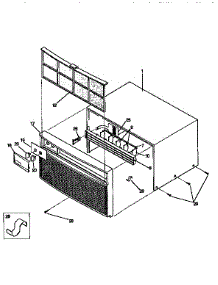 Wrapper parts for Kenmore Air Conditioner 253.9750556 (2539750556, 253 9750556) from AppliancePartsPros.com