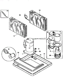 Compressor parts for Kenmore Air Conditioner 253.9750556 (2539750556, 253 9750556) from AppliancePartsPros.com
