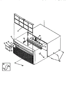 Wrapper parts for Kenmore Air Conditioner 253.9750557 (2539750557, 253 9750557) from AppliancePartsPros.com
