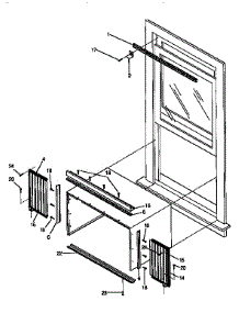 Window Mounting Kit parts for Kenmore Air Conditioner 253.9750557 (2539750557, 253 9750557) from AppliancePartsPros.com