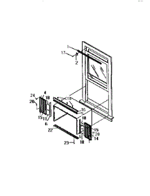 Window Mounting Kit parts for Kenmore Air Conditioner 253.9750557A (2539750557A, 253 9750557A) from AppliancePartsPros.com