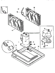 Compressor parts for Kenmore Air Conditioner 253.9750557A (2539750557A, 253 9750557A) from AppliancePartsPros.com