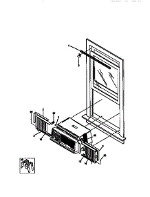 Window Mounting Kit parts for Kenmore Heat Pump System 253.9750611 (2539750611, 253 9750611) from AppliancePartsPros.com