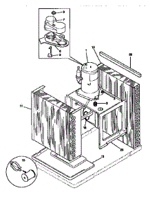Compressor parts for Kenmore Air Conditioner 253.9750660 (2539750660, 253 9750660) from AppliancePartsPros.com