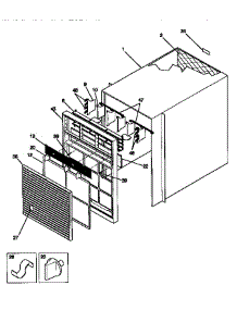 Wrapper parts for Kenmore Air Conditioner 253.9750660 (2539750660, 253 9750660) from AppliancePartsPros.com