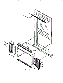 Window Mounting Kit parts for Kenmore Air Conditioner 253.9750830A (2539750830A, 253 9750830A) from AppliancePartsPros.com