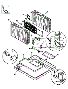 Compressor parts for Kenmore Air Conditioner 253.9750841 (2539750841, 253 9750841) from AppliancePartsPros.com