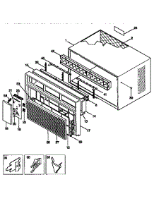 Wrapper parts for Kenmore Air Conditioner 253.9751041 (2539751041, 253 9751041) from AppliancePartsPros.com