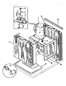 Compressor parts for Kenmore Air Conditioner 253.9751060 (2539751060, 253 9751060) from AppliancePartsPros.com
