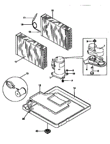 Compressor parts for Kenmore Air Conditioner 253.9751250 (2539751250, 253 9751250) from AppliancePartsPros.com