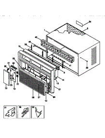 Wrapper parts for Kenmore Air Conditioner 253.9751250 (2539751250, 253 9751250) from AppliancePartsPros.com