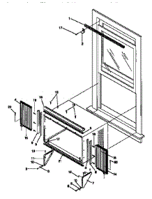Window Mounting parts for Kenmore Air Conditioner 253.9751250 (2539751250, 253 9751250) from AppliancePartsPros.com