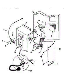 Control Panel parts for Kenmore Air Conditioner 253.9751250 (2539751250, 253 9751250) from AppliancePartsPros.com